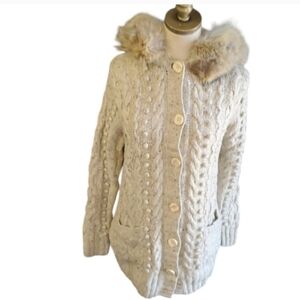 J.crew hand knit sweater size M